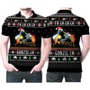 Fa La La Godzi La Godzila Christmas 3D Polo Shirt - All Over Print Polo T-Shirt with Personalized Design