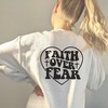 Faith Over Fear Christian Jesus Quotes T-Shirt, Bible Verse Tee