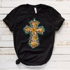 Faith Sublimation Design Sunflower T-Shirt - Jesus Loves Me Christian