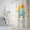 Fall Pumpkin Truck Shower Curtain for a Festive Autumn Bathroom