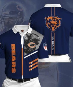Fantastic Chicago Bears Sports American Football NFL Polo Shirt in Breathable Fabric