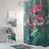 Fantasy Pink and Sea Green Mermaid Shower Curtain with Optional Bath Set