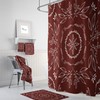 Farmhouse Floral Shower Curtain, Ideal Bathtub Curtain for Serene and Relaxing Atmosphere in Farmhouse Bathrooms