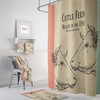 Farmhouse Shower Curtain with Cows, Ultra-Soft Bathtub Curtain with Farmhouse Design Elements