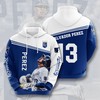 Fashionable and Comfortable Los Angeles Dodgers All Over Print Zip-up Hoodie