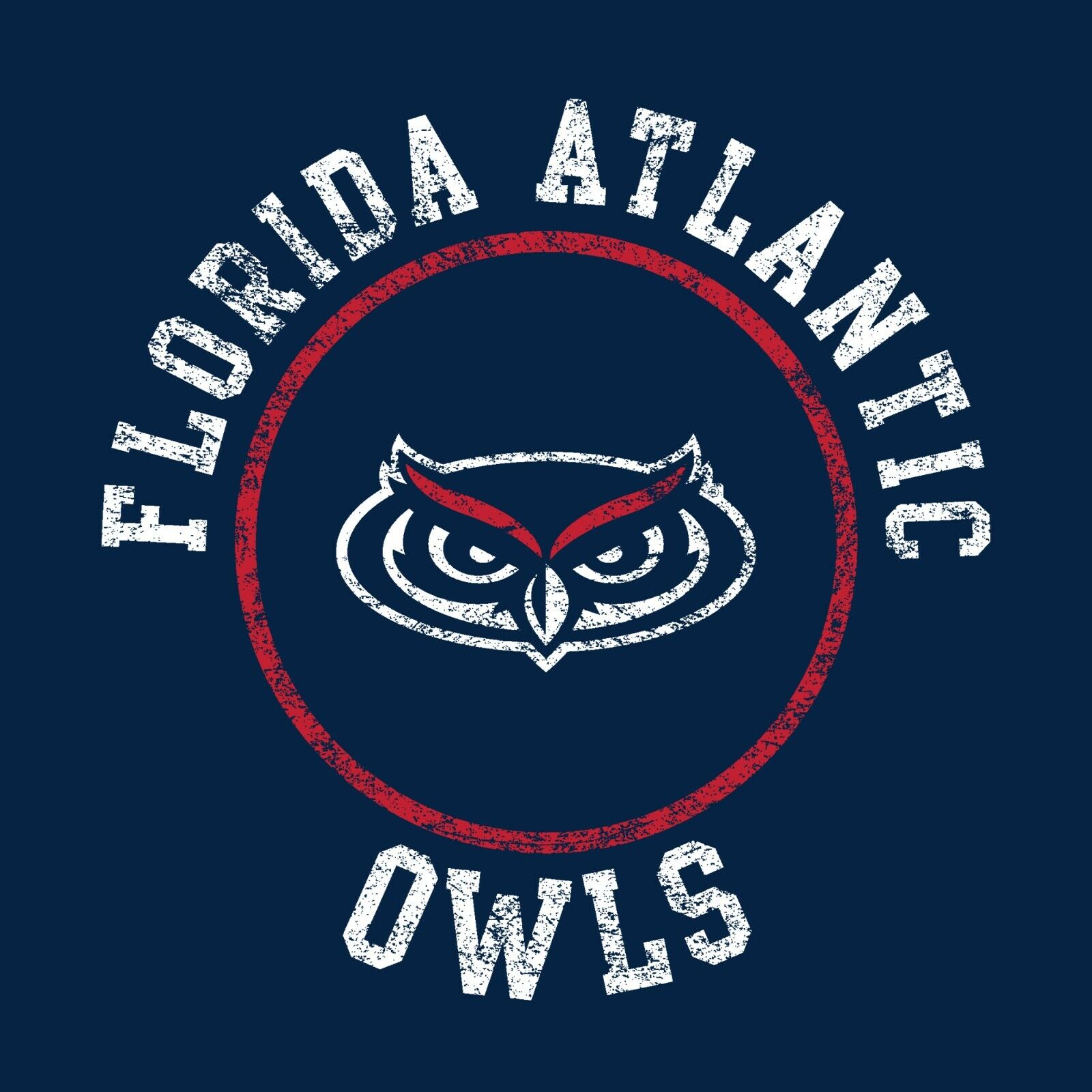 Fau Owls Distressed Circle Logo Shirt Sweatshirt Pullover Hoodie Reprinted Gifts - Image 2