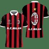 Feel Confident in Red: 3D Printed Ac Milan Nqp-Ht Polo Shirt Ver 1 with Personalized 3D Polo Shirt