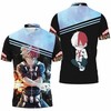 Feel the Heat with Todoroki Shouto as Fire and Ice Come Together in 3D All Over Print Polo Shirt for Fans