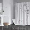 Female Body Outline Shower Curtain, Celebrate the Feminine Form in Your Bathroom Decor