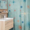 Festive Retro Christmas Shower Curtain, Holiday Bathroom Decor, Retro Tub Accessory