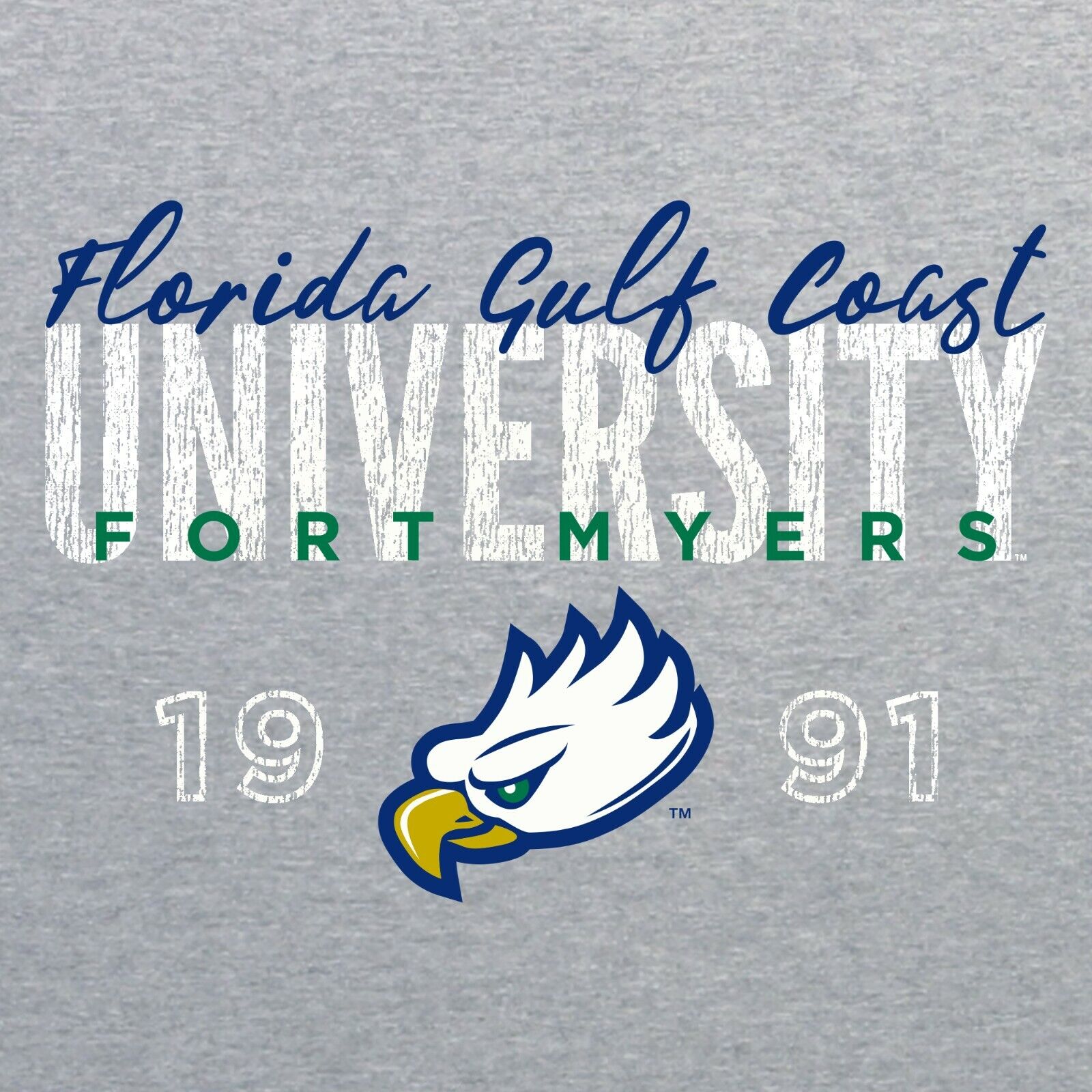 Fgcu Eagles Dist Block Script Logo Shirt Sweatshirt Pullover Hoodie - Image 2