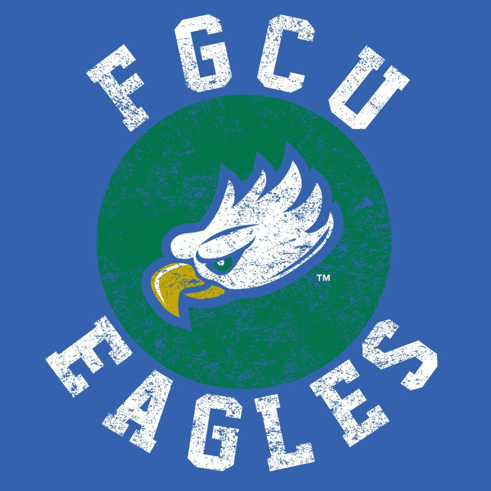 Fgcu Eagles Distressed Circle Logo Shirt Sweatshirt Pullover Hoodie For Fans - Image 2