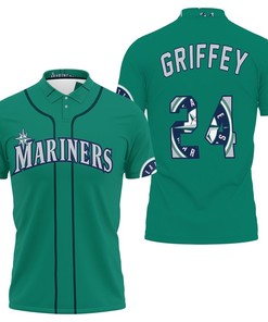Find Your Style with Seattle Mariners Ken Griffey Jr. #24 3D All Over Print Polo Shirt