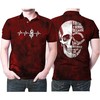 Find the Meaning in Horror with You Call It Demonic Screaming Skull Personalized Polo Shirt