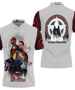Find the Superhero in You with Falcon and the Winter Soldier Finding Justice Polo Shirt All Over Print 3D T-Shirt