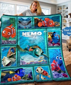 Finding Nemo Fleece Sherpa Blanket - Personalized Disney Gift for Kids