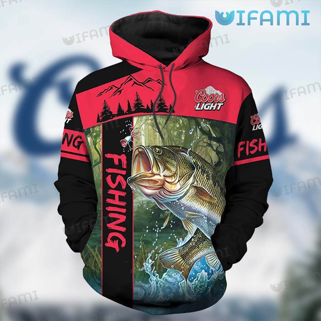 Fishing On The River Coors Light Hoodie 3D Beer Lovers Gift