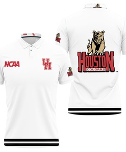 Flaunt Your Team Spirit with the Houston Cougars 3D All Over Print Polo Shirt