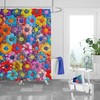 Floral Hippie Shower Curtain with Optional Towels and Mat for Boho Decor