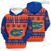 Florida Gators 3D Snowflake Pine Tree Reindeer Logo Hoodie Gift