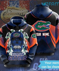 Florida Gators Hoodie 3D All-Over Print Skull Flower Custom Gift