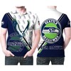 Fly with Seattle Seahawks and their team logo in Personalized 3D All Over Print Polo Shirt for Athleisure