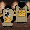 Football Helmet 25 - Youth Steelers All Over Print Hoodie