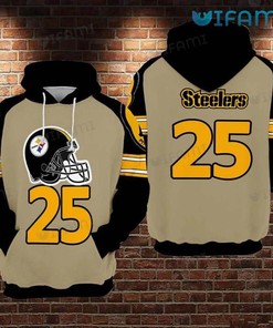 Football Helmet 25 - Youth Steelers All Over Print Hoodie