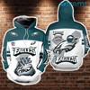 Football Helmet Gloves Philadelphia Eagles Mens 3D Hoodie with Custom Design