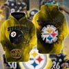 Football Helmet Logo - Steelers All Over Print Hoodie