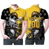 For Die-Hard Fans: Personalized Polo Shirt with NFL Logo Inspired by Jack Skellington for Pittsburgh Steelers Lovers