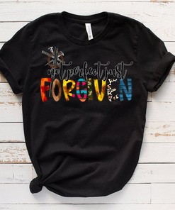 Forgiven Christian Tee - Jesus Lover Religion Faith T-Shirt Design