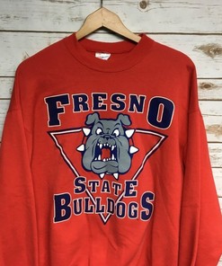 Fresno State Bulldogs Vintage Style Sweatshirt Perfect For Basketball Or Football Fans