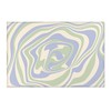 Funky Groovy 70s Style Personalized Retro Rug for Living Room or Apartment