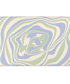 Funky Groovy 70s Style Personalized Retro Rug for Living Room or Apartment