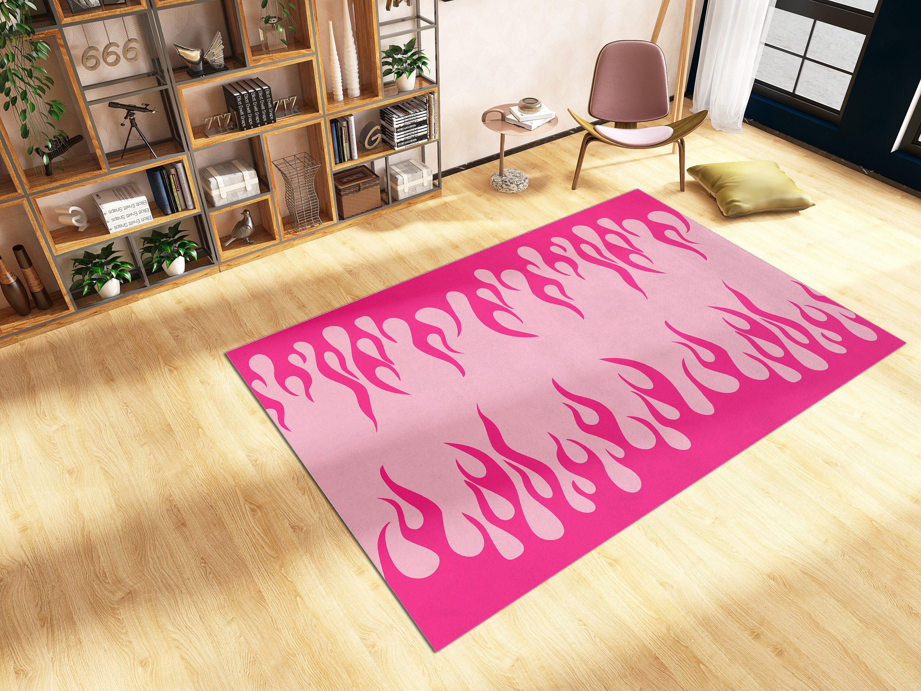 Funky Rug with Customizable Personalization Options for Stylish Living Room or Bedroom Decoration