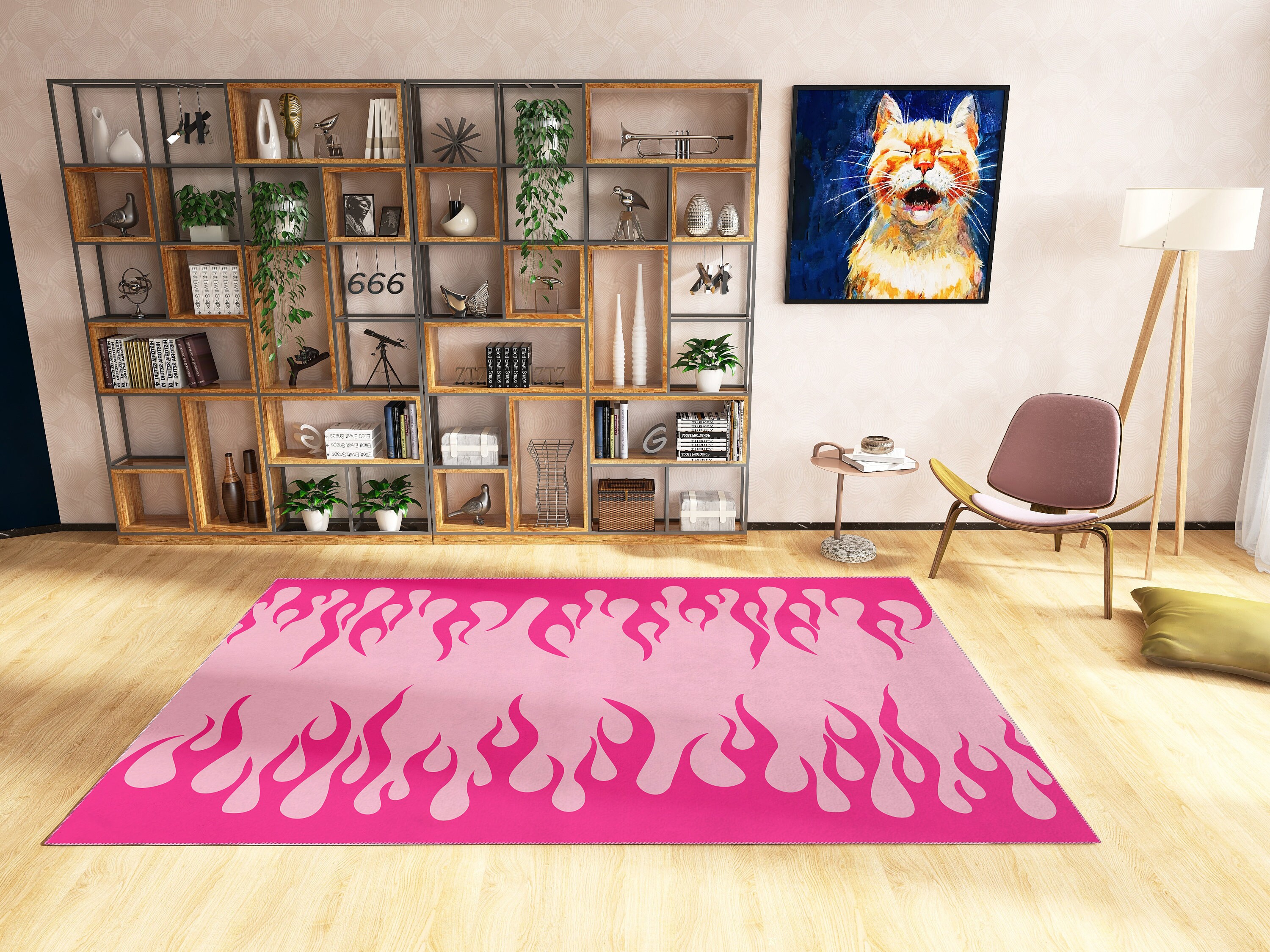 Funky Rug with Customizable Personalization Options for Stylish Living Room or Bedroom Decoration - Image 2
