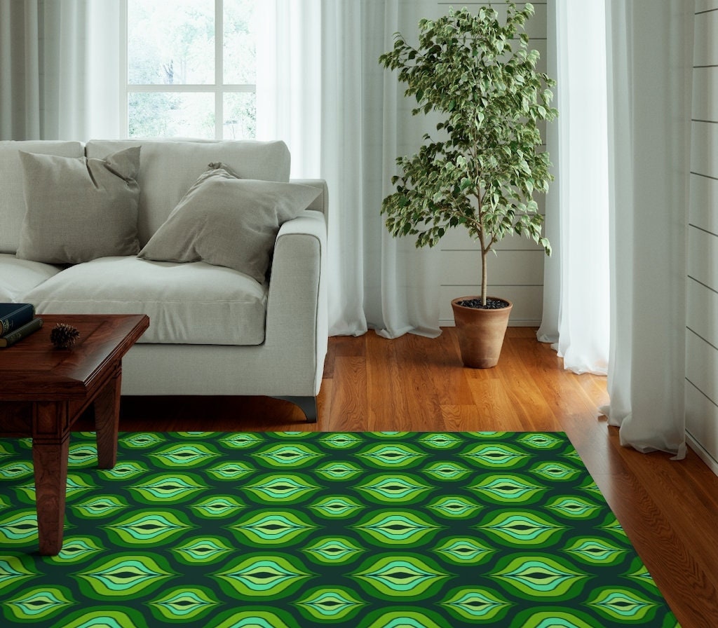 Funky and Cute: Personalized Groovy and Abstract Rug Collection for Home Decor with Style 70s Decor