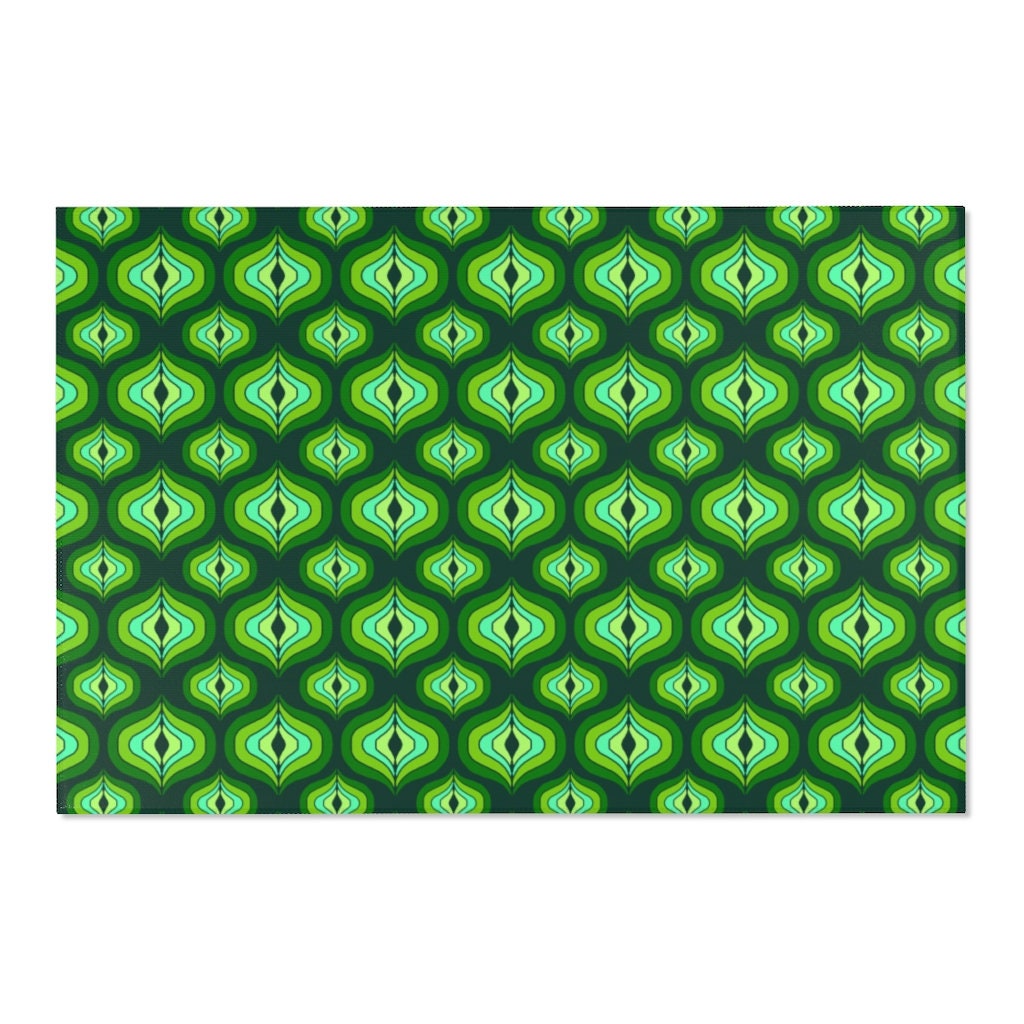 Funky and Cute: Personalized Groovy and Abstract Rug Collection for Home Decor with Style 70s Decor - Image 3