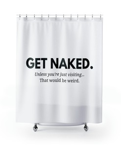 Funny Naked Shower Curtain | Modern Bathroom Decor | Valentine Gift | Best Shower Curtains