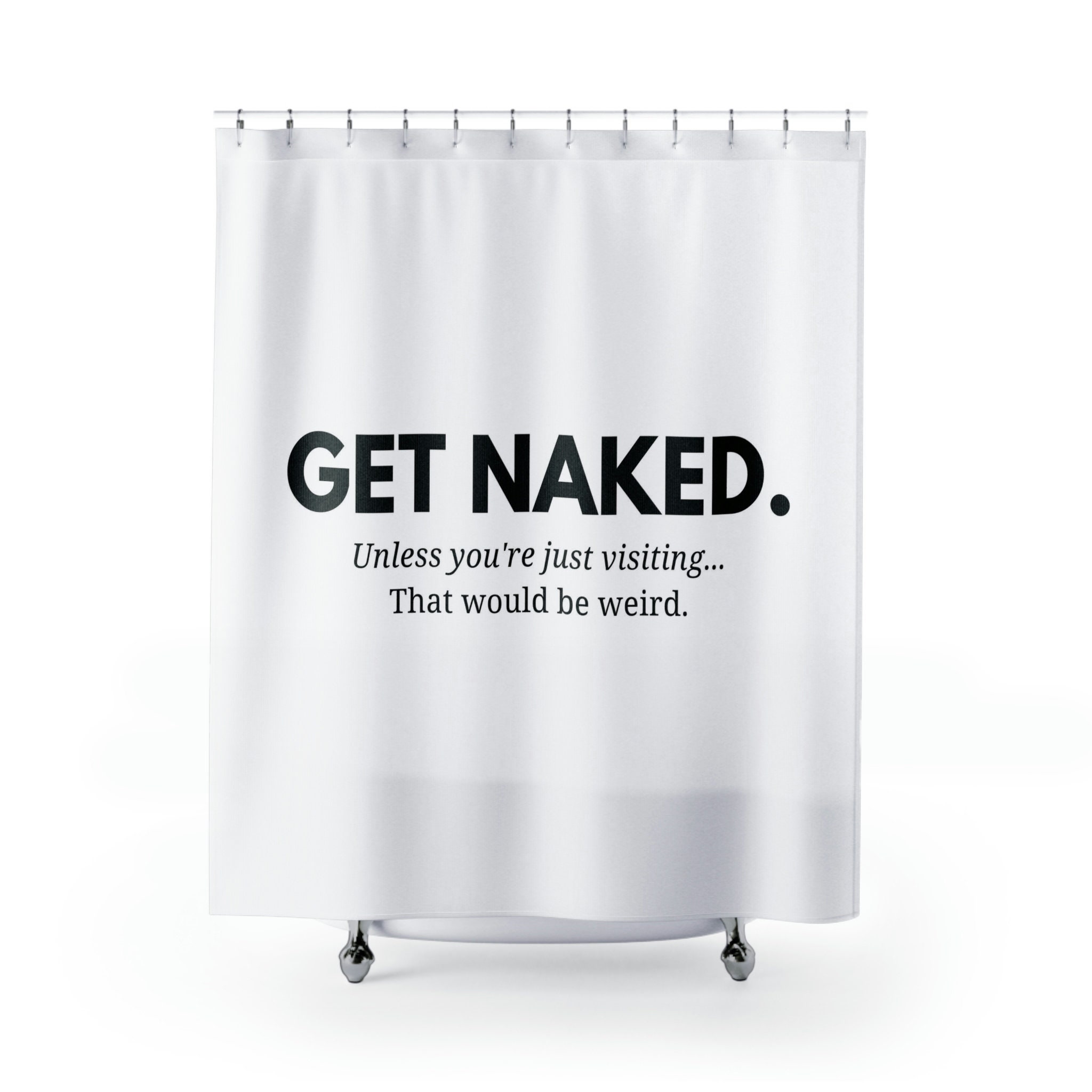 Funny Naked Shower Curtain | Modern Bathroom Decor | Valentine Gift | Best Shower Curtains