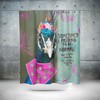 Funny Peacock Quote Shower Curtain Set with Humorous Bath Accessories