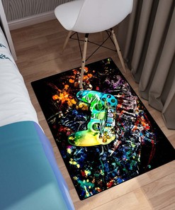 Game Graffiti Art Design Cool Home Decor Carpet with Gaming Area Rugs