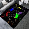 Game Room Non-Slip Carpet - Polyester Mat for Sofa Floor with Large Video Game Area Rug