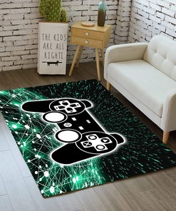 Game Rug for Teen Boys with Game Controller Decoration - 3D Gaming Rugs for Living Room or Playroom