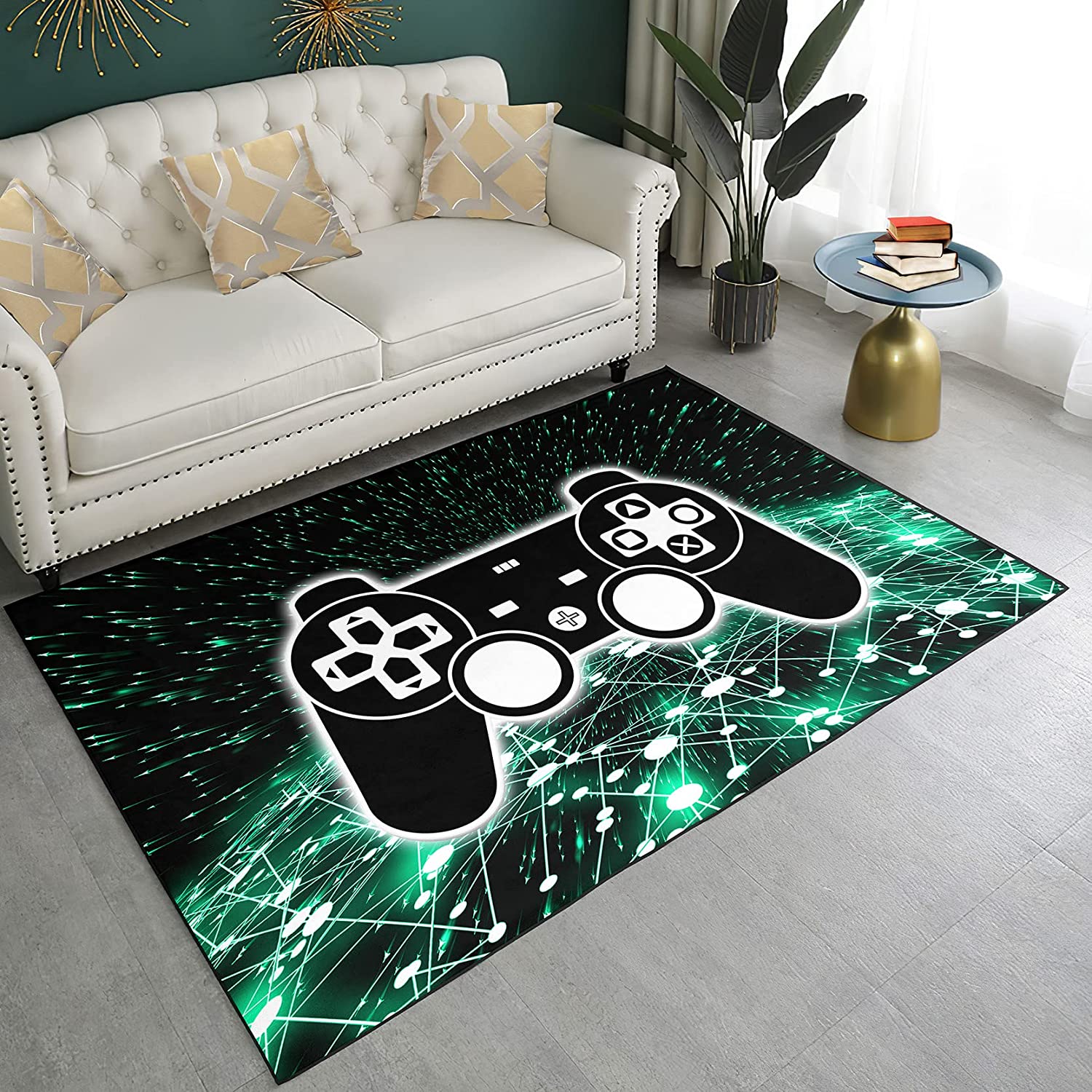 Game Rug for Teen Boys with Game Controller Decoration - 3D Gaming Rugs for Living Room or Playroom - Image 2
