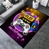 Game Theme Polyester Area Rug - Non-Slip Crystal Floor, Ideal for Living Room and Bedroom