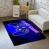 Game Video Gaming Pattern Black Kitchen Rugs - Bedroom, Living Room or Sitting-Room Mat