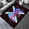 Game-Themed 3D Printed Area Rug with Custom Name for Living Room and Bedroom