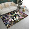 Gamepad Area Rug with 3D Printed Video Game Controller Digital Space Crystal Floor Mat